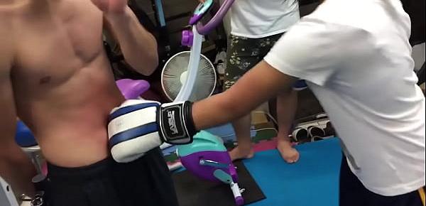  gut punch in gym room